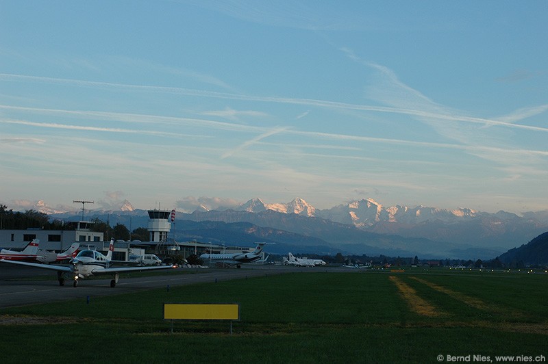 Flughafen Bern Belp / Rundflug Walliser Alpen / Luftaufnahmen / Fotos