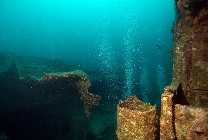 Bubbles from Thistlegorm