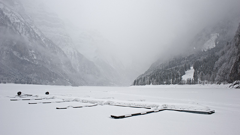 Frozen Lake Klöntal