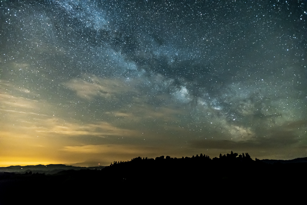 Milky Way above Light Pollution