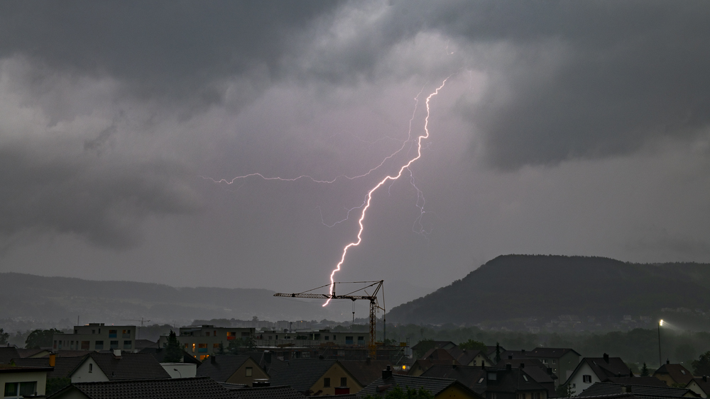 Thunderstorm above Baden
