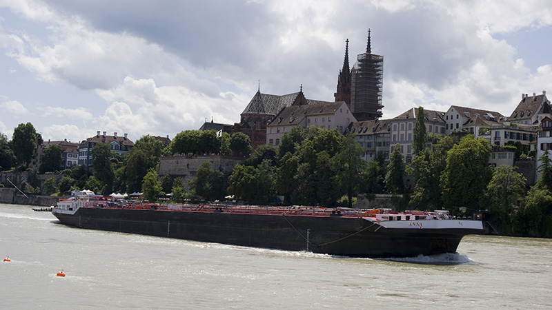 Barge on Rhine
