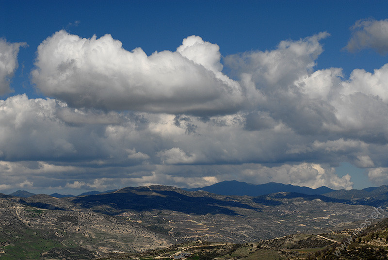 Clouds above Troodos Mountains