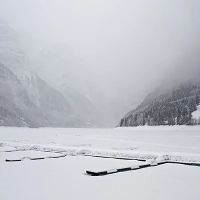 Frozen Lake Klöntal