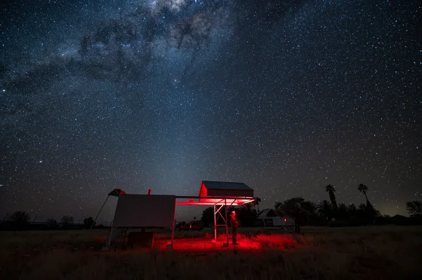 Hansjörg gets enlightened. Observatory with Zodiacal Light