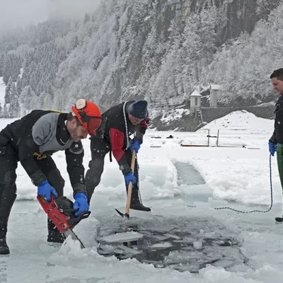 Three Men on a Icehole