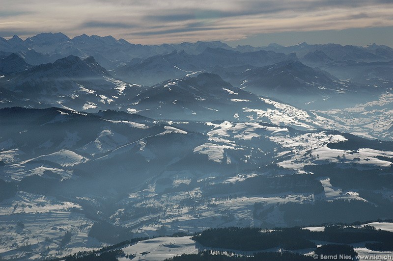 Hazy Winter Landscape