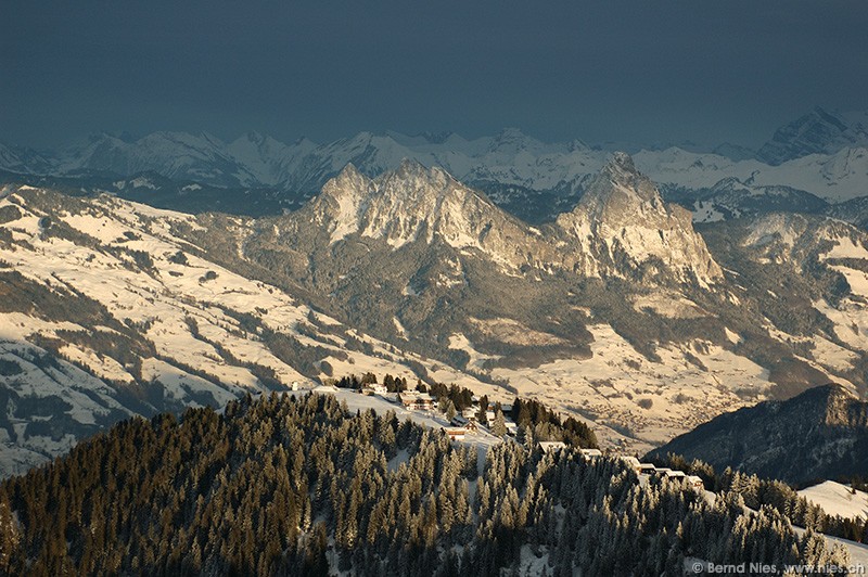 Rigi-Scheidegg with Mythen