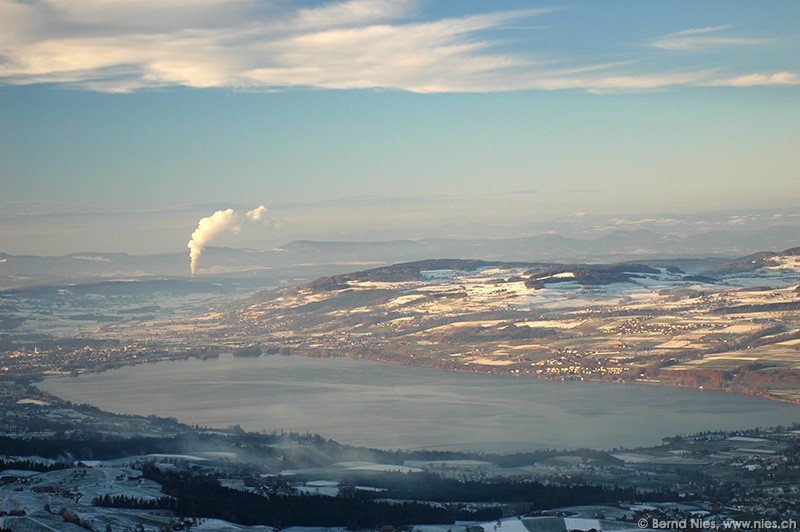 Lake Sempach with KKW Gösgen