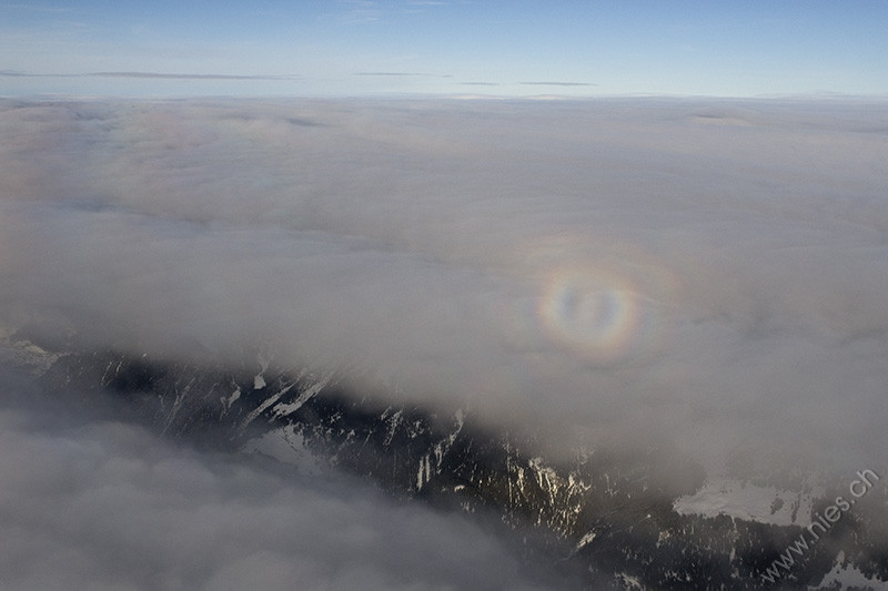 Glory on cloud cover