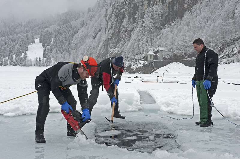 Three Men on a Icehole