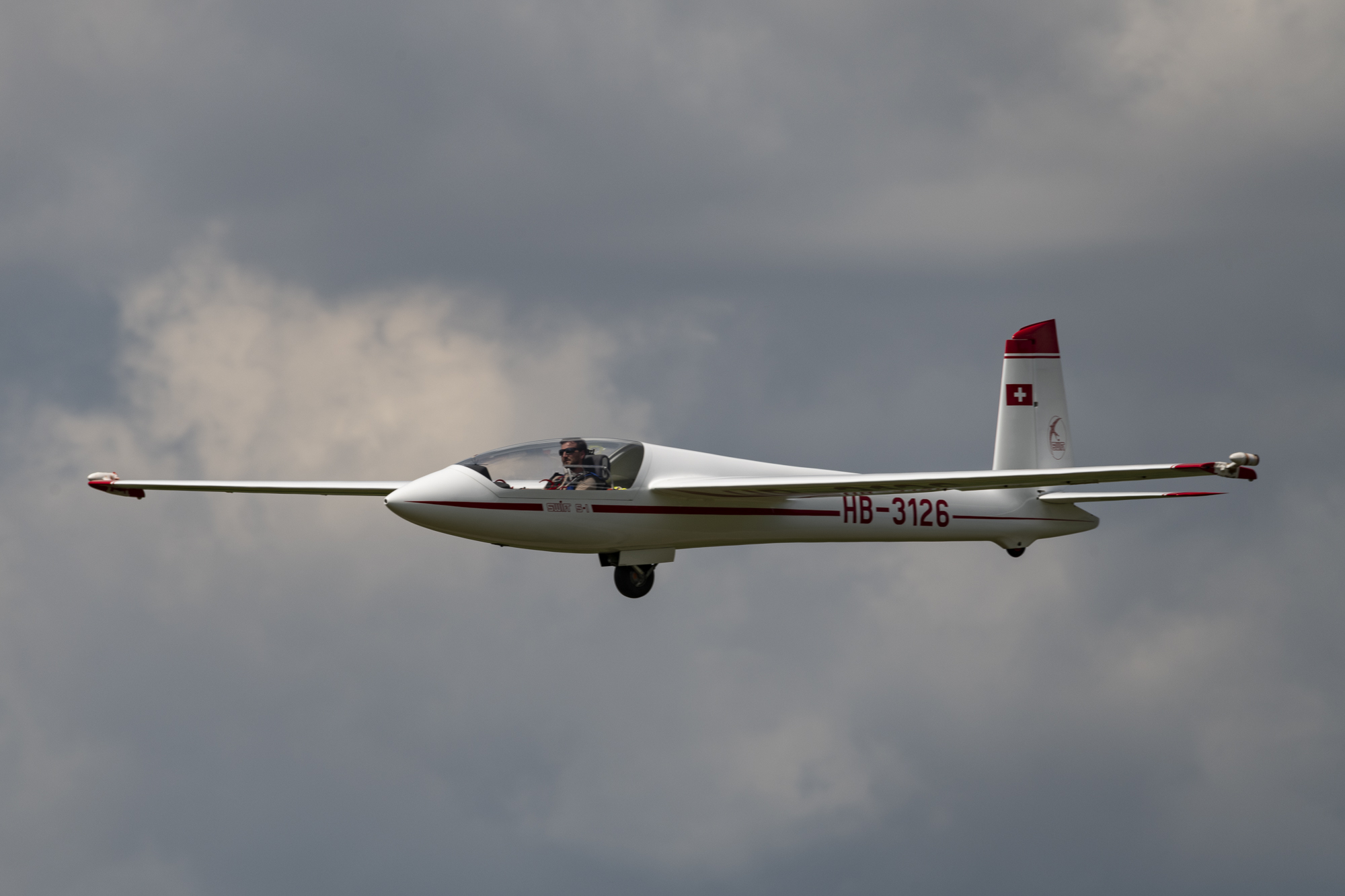 Kunstflug mit Segelflugzeug Swift S1