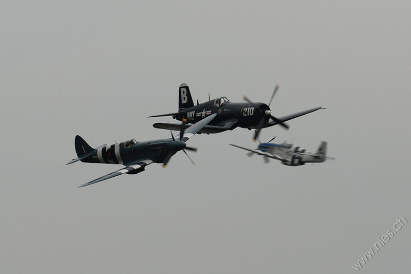 Spitfire, Corsair, Mustang