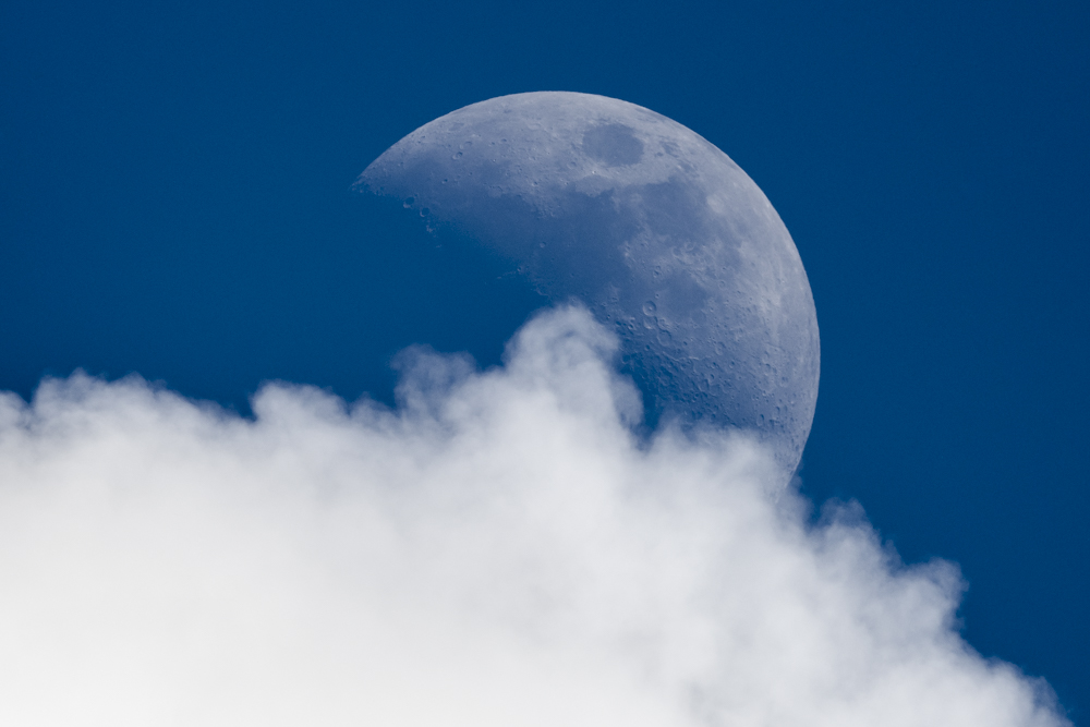 Half Moon with Clouds