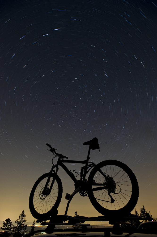 Mountainbike mit Polarstern