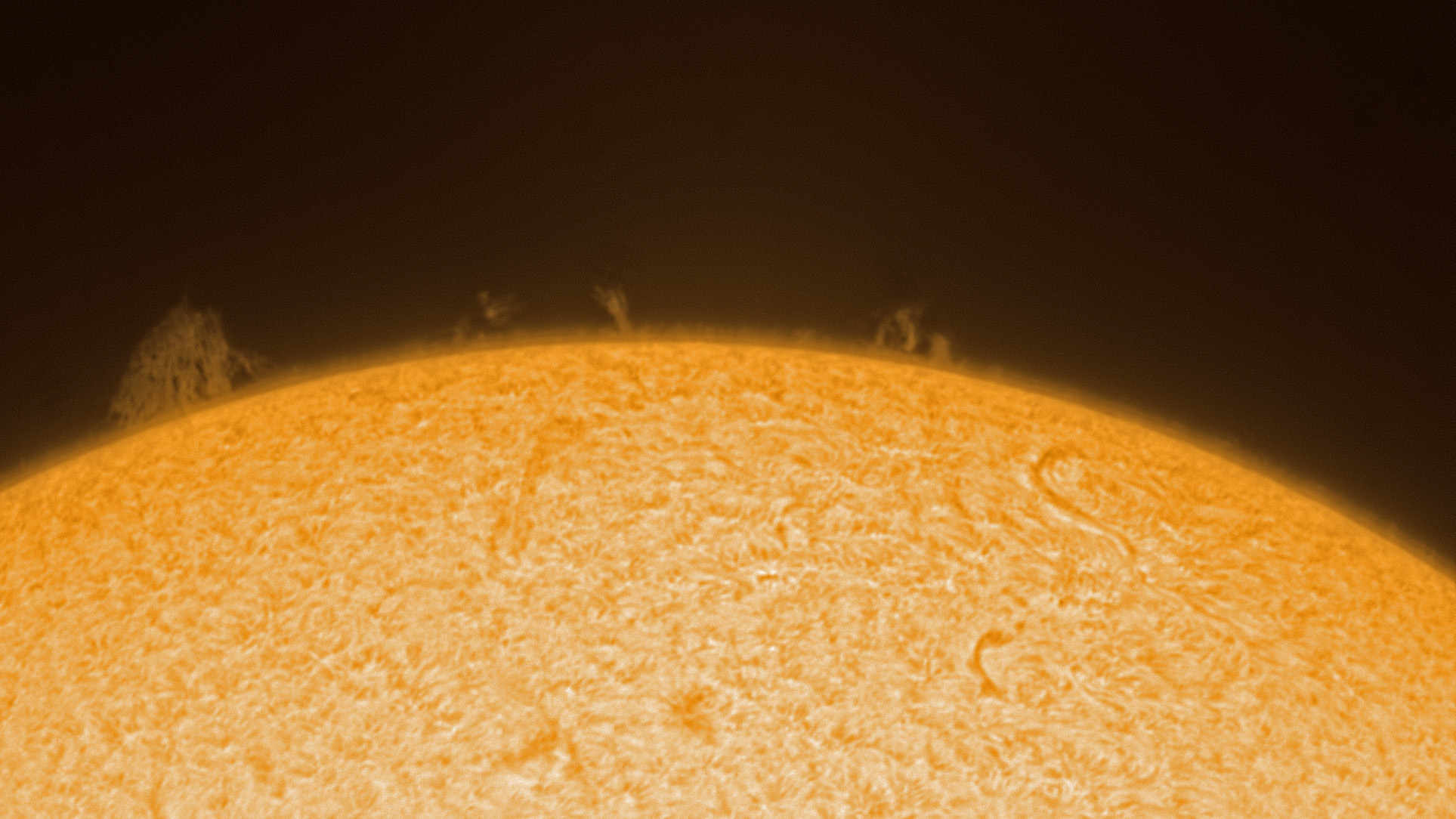 Sun on 21 June 2022 in Hα