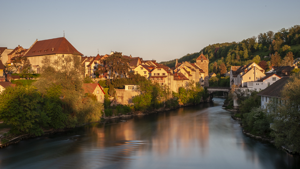 Brugg bei Sonnenaufgang