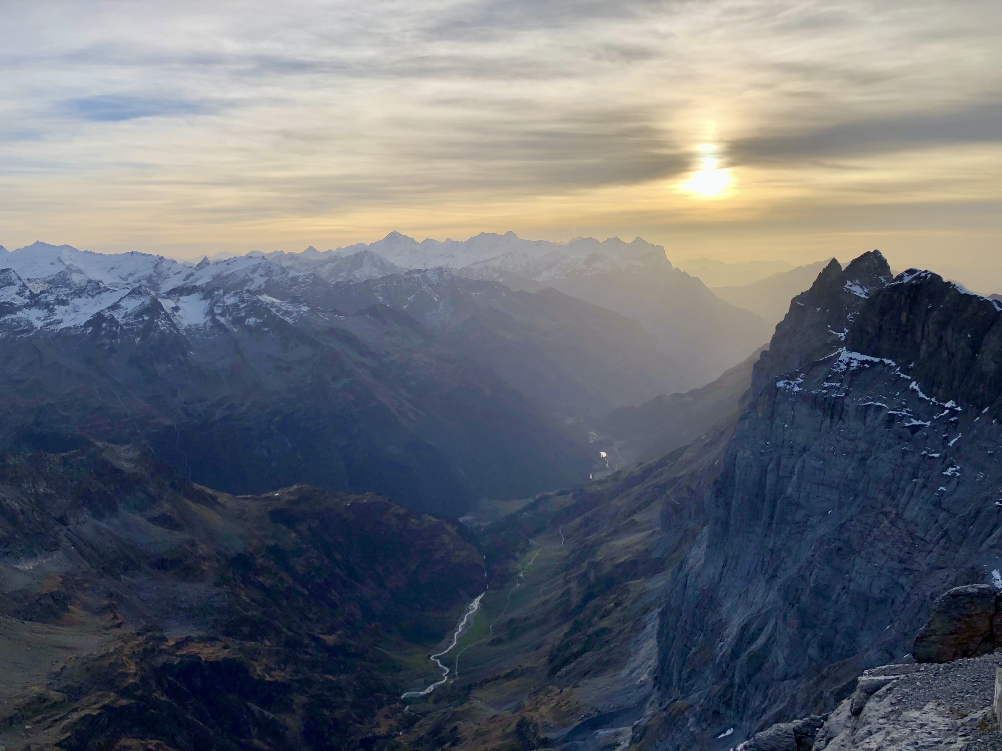 Evening mood on the Titlis