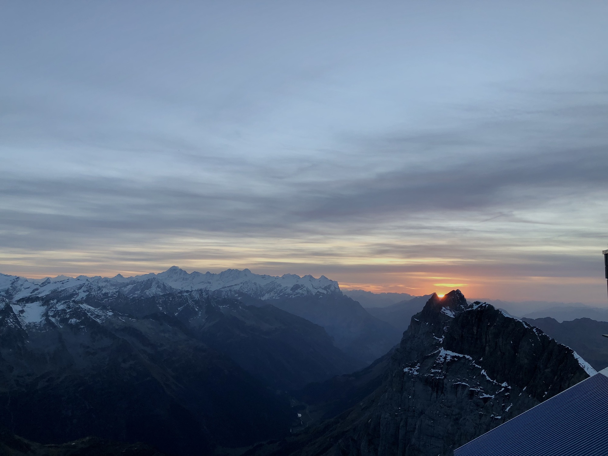 Sunset on the Titlis