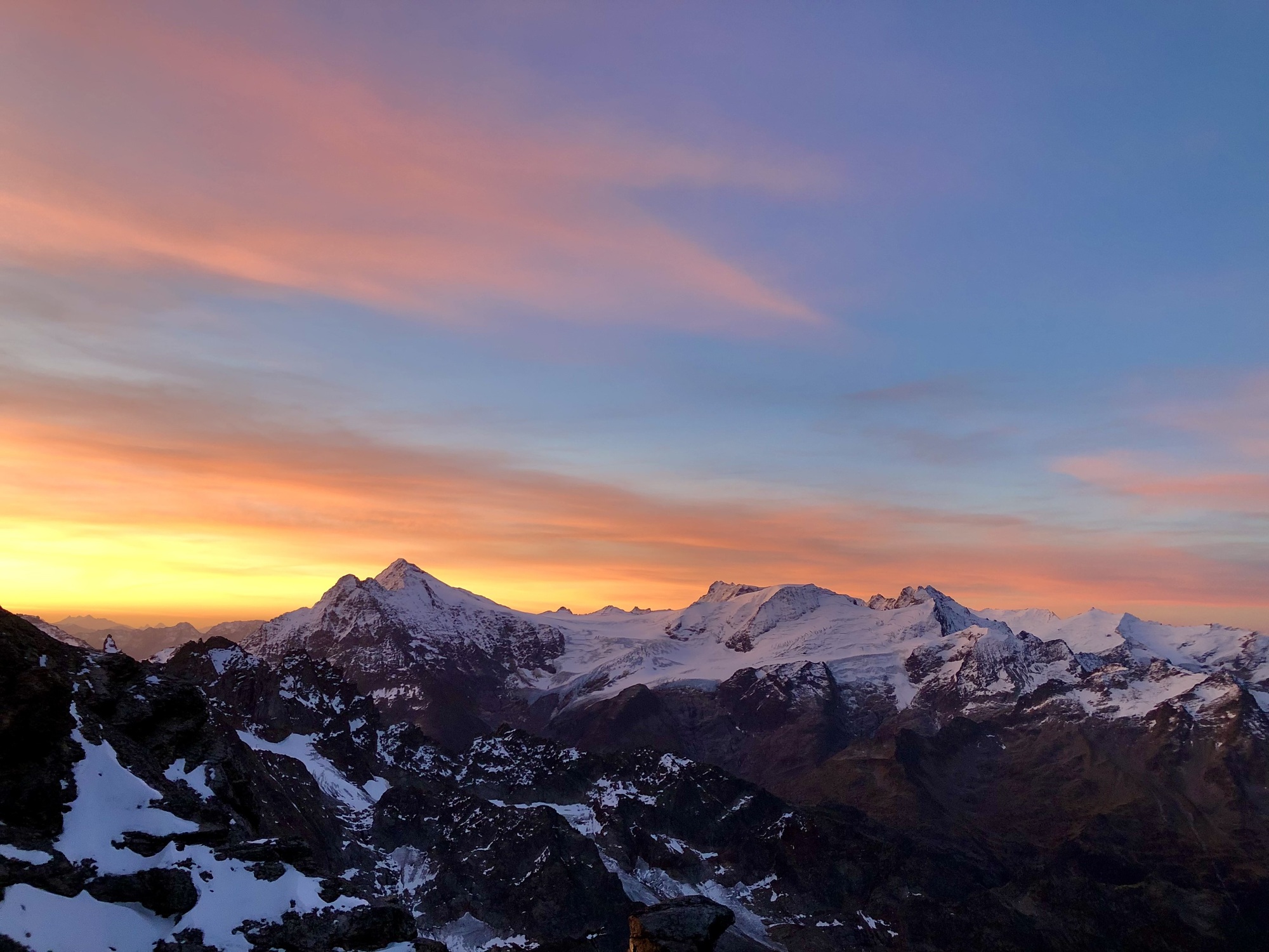 Morgenrot auf dem Titlis