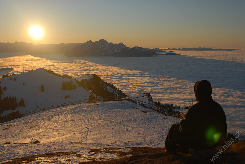 Rigi Fogsea and Sunset