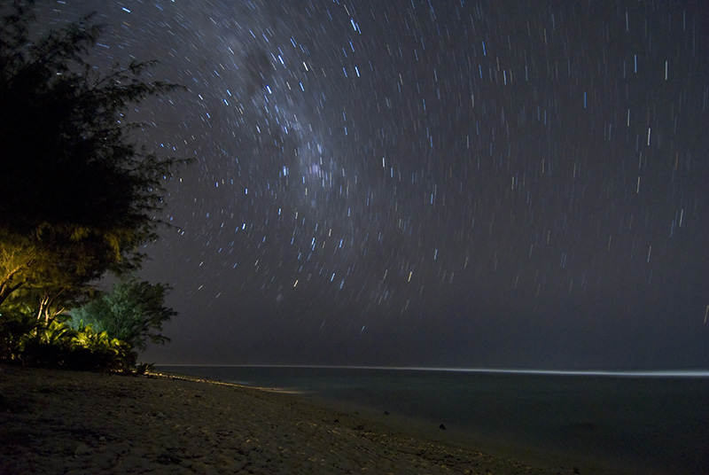 Startrails on Beach