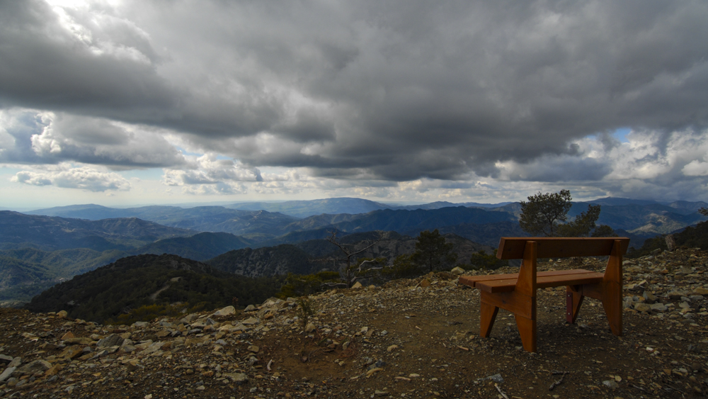 Wolken über Troodos-Gebirge