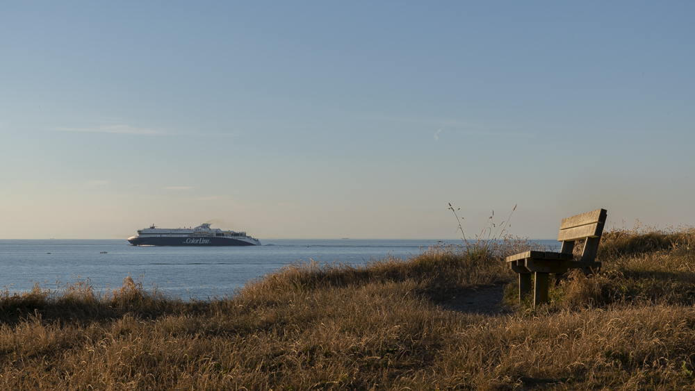 Ferry with bench