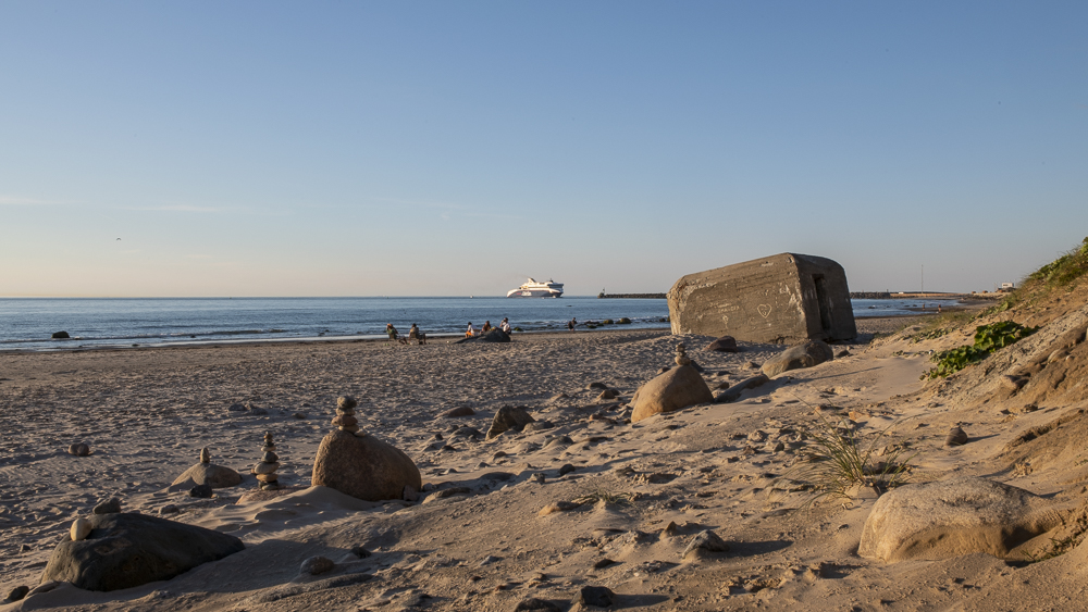 Nazi-Bunker am Sandstrand