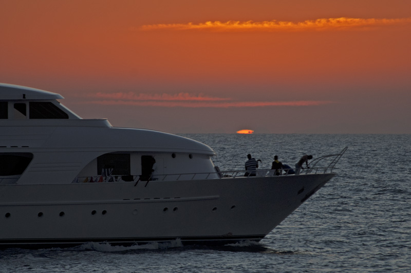 Sunset with Boat