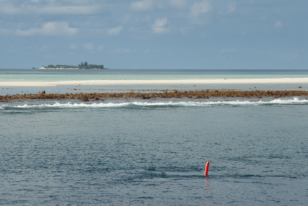 Deco buoy in lagoon