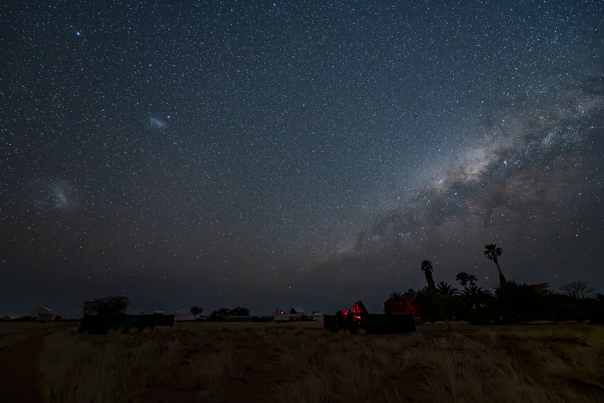 Milky Way with Large and Small Magellanic Clouds