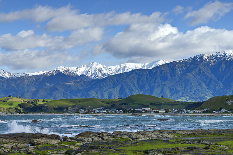 Snow-capped mountains