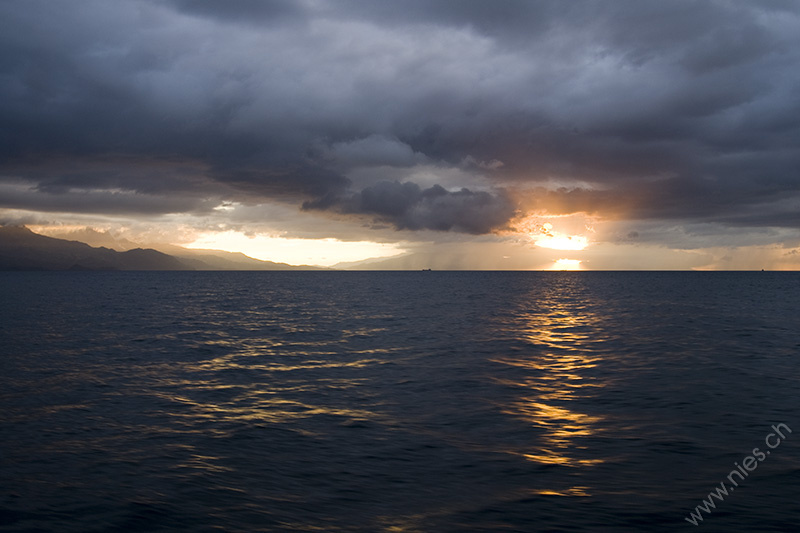 Sonnenuntergang mit Wolken