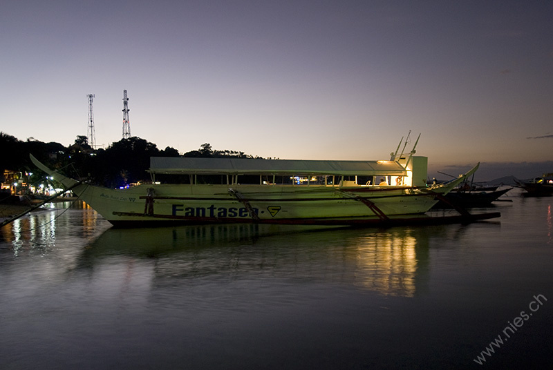 Abendstimmung mit Boot