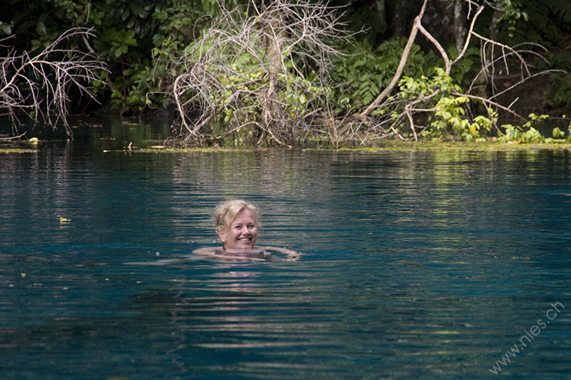 Swimming in Blue Hole