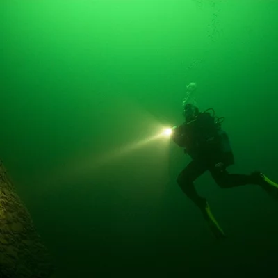 Diver with Lamp