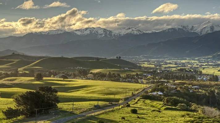 Sonnenuntergang in Kaikoura