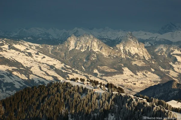 Rigi-Scheidegg mit Mythen