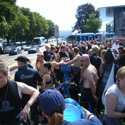 Menschenmenge in Luzern