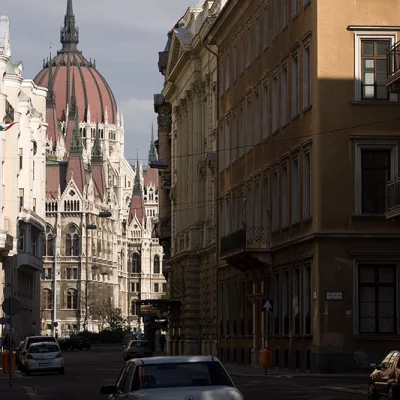 Quartierstrasse in Budapest