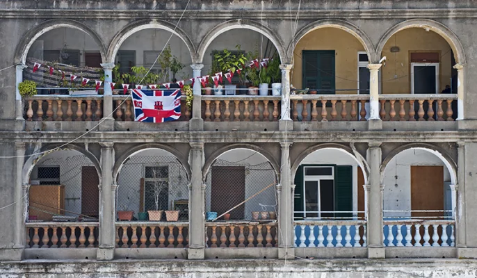 Colorful balconies