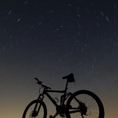 Mountainbike mit Polarstern