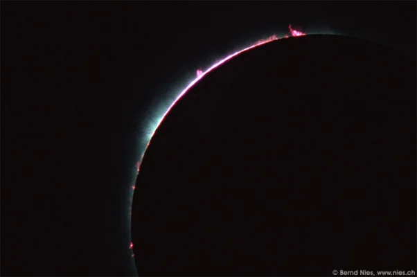 Solar eclipse 2006 Prominences