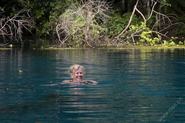 Schwimmen im Blue Hole