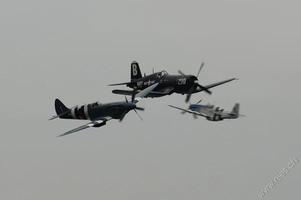 Spitfire, Corsair, Mustang