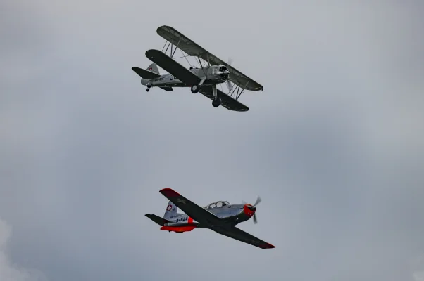 Boeing Stearman + Pilatus P-3