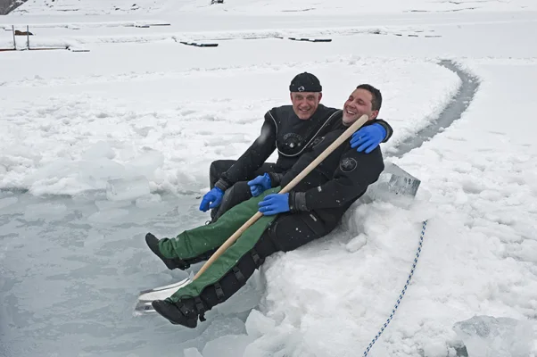 Cuddling on Ice