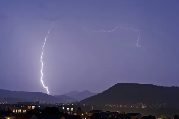 Lightning over Lägern