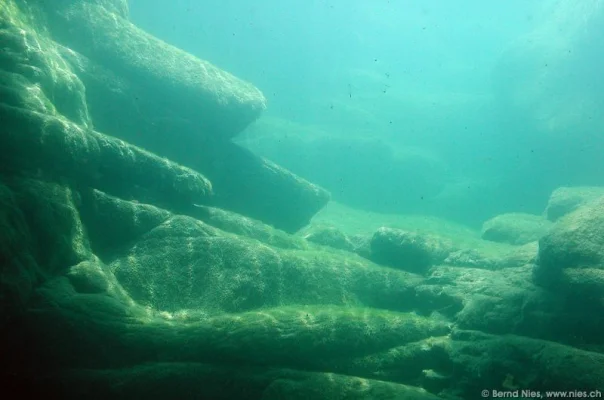 Underwater rocks